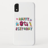 Fijne 8de verjaardag. 8 jaar per dag. Case-Mate iPhone case (Achterkant)
