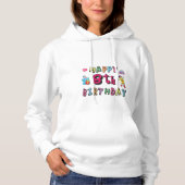 Fijne 8de verjaardag. 8 jaar per dag. hoodie (Voorkant)