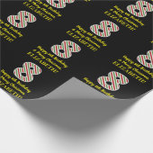 Fijne 8de verjaardag en prettige kerst, aangepaste cadeaupapier (Hoek)