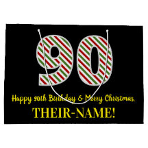 Fijne 90ste verjaardag en prettige kerst, aangepas