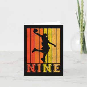 Fijne 9de verjaardag Decoraties voor jongens Baske Kaart