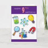 Fijne 9de verjaardag kaart (Voorkant)