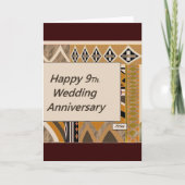 Fijne 9de. Weddenschap Jubileum Kaart (Voorkant)