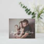 Fijne, aanpasbare fotokaartfeestjes briefkaart (Staand voorkant)