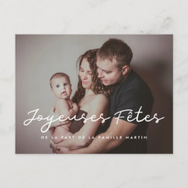 Fijne, aanpasbare fotokaartfeestjes briefkaart