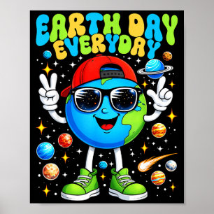 Fijne aarddag 2026, red de planeet aarde dag poster