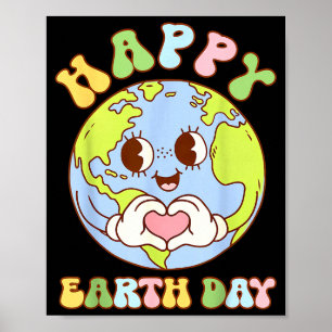 Fijne aarddag hart aardse dag jongens vrouwen meis poster