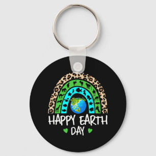 Fijne Aarde Dag Rainbow Cute Earth Lovers Kinder T Sleutelhanger