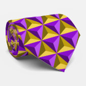 Fijne Abstracte Geometrische Cool Retro-Mode Stropdas (Opgerold)