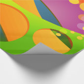 Fijne Abstracte Koele Kleurrijke Geometrische Mode Cadeaupapier (Hoek)