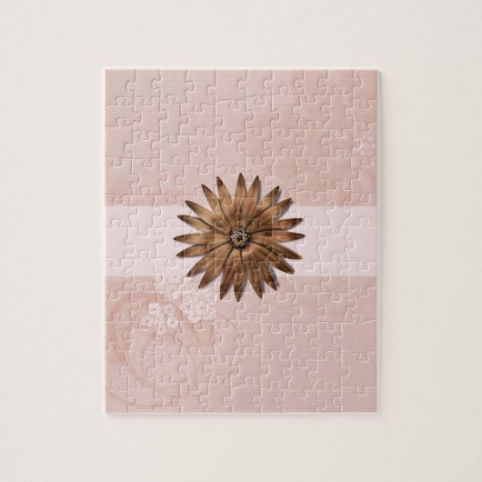 Fijne Abstracte ventilator op Bleek roze Legpuzzel (Verticaal)