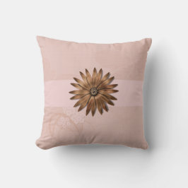 Fijne Abstracte ventilator op Bleek roze Sierkusse Kussen