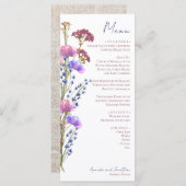 Fijne acrylbloem menu (Voorkant / Achterkant)