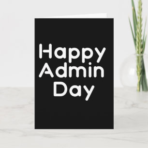 Fijne Admin dag. Dag voor administratieve professi Kaart