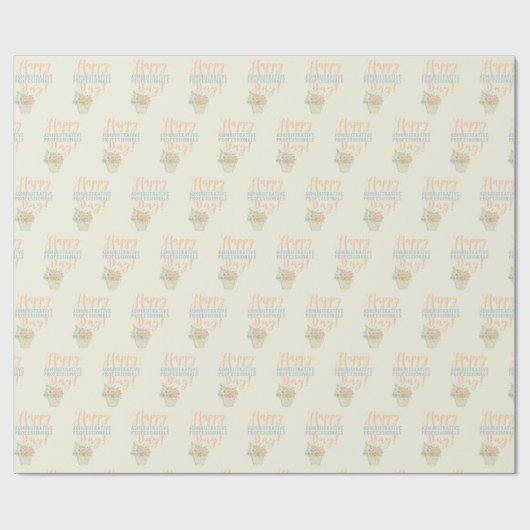 Fijne Administratieve Assistent Dag Cadeaupapier (Vlak)