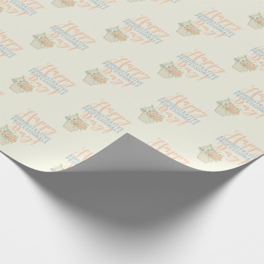 Fijne Administratieve Assistent Dag Cadeaupapier (Hoek)