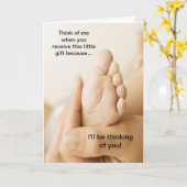 Fijne adoptiedag, ik denk aan je Kaart (Gele Bloem)