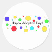 Fijne adoptiedag! Sticker (Voorkant)