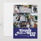 Fijne alle dagen Foto Hanukka Feestdagenkaart (Voorkant / Achterkant)