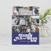 Fijne alle dagen foto Hanukkah Feestdagenkaart (Staand voorkant)