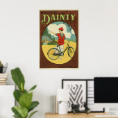 Fijne antieke fiets poster van fietsen (Thuiskantoor)