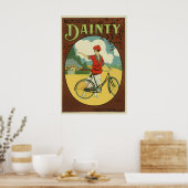 Fijne antieke fiets poster van fietsen (Keuken)