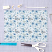 Fijne Aquarel Bloemen & Vlinders Decoupage Tissuepapier (Craft)