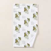 Fijne aquarel Gele zwaluwstaart Bad Handdoek (Handdoek)