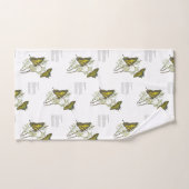 Fijne aquarel Gele zwaluwstaart Bad Handdoek (Handdoek)