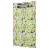 Fijne aquarel wilde bloemen op groen klembord (Links)