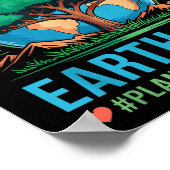 Fijne Arbor Day Aarddag Plant Meer Bomen Boom Poster (Hoek)