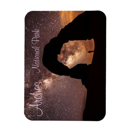 Fijne Arch tegen Starry Sky, Arches NP, Utah Magneet (Verticaal)