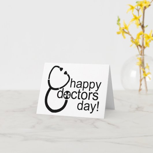 Fijne Artsen Dag! Kaart (Gele Bloem)