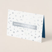 Fijne Artsen Dag. Red Carnan Luxury Folie Kaarten (Voorkant)