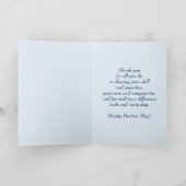 Fijne Artsen Dag. Rode anjnatie, aangepast Kaart (Binnen)