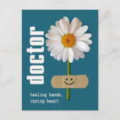 Fijne Artsen Dag. Smiling Daisy Briefkaart (Voorkant)