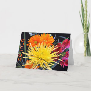 Fijne Artsendag Bloemen Kaart