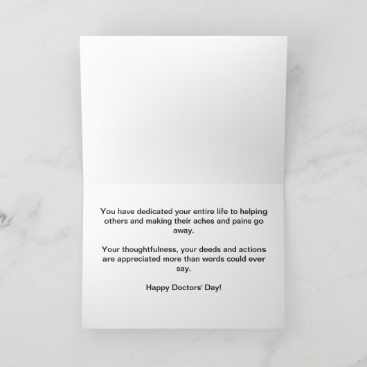 Fijne Artsendag Kaart (Binnen)