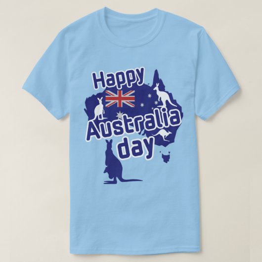 Fijne Australia Day  T-shirt (Design voorkant)