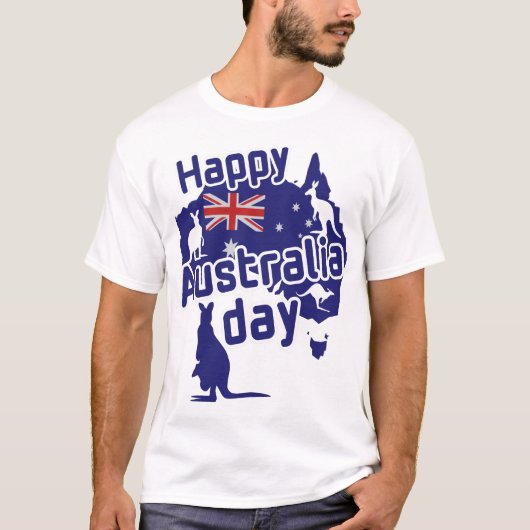 Fijne Australia Day  T-shirt (Voorkant)