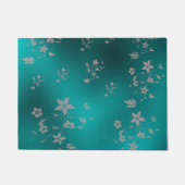 Fijne Aziatische bloemen Deurmat (Voorkant)