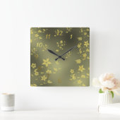 Fijne Aziatische bloemen klok (Huis)
