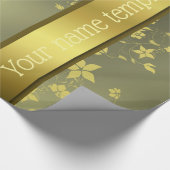 Fijne Aziatische bloemen noemen sjabloon papier (Hoek)