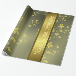 Fijne Aziatische bloemen noemen sjabloon papier