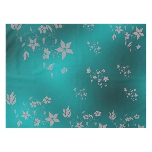 Fijne Aziatische bloemen Tafelkleed (Voorkant (Horizontaal))