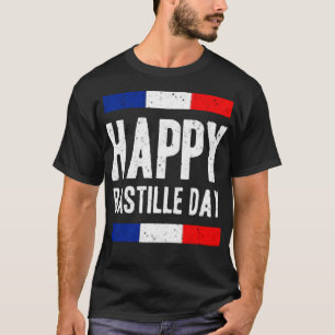 Fijne bastille dag t-shirt