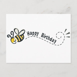 Fijne Bee Birthday! Briefkaart