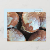 Fijne Belgische klantgerichte chocoladePaaseieren, Feestdagenkaart (Voorkant / Achterkant)