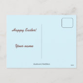 Fijne Belgische klantgerichte chocoladePaaseieren, Feestdagenkaart (Achterkant)