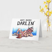 Fijne Berfday, Darlin' Kaart (Gele Bloem)